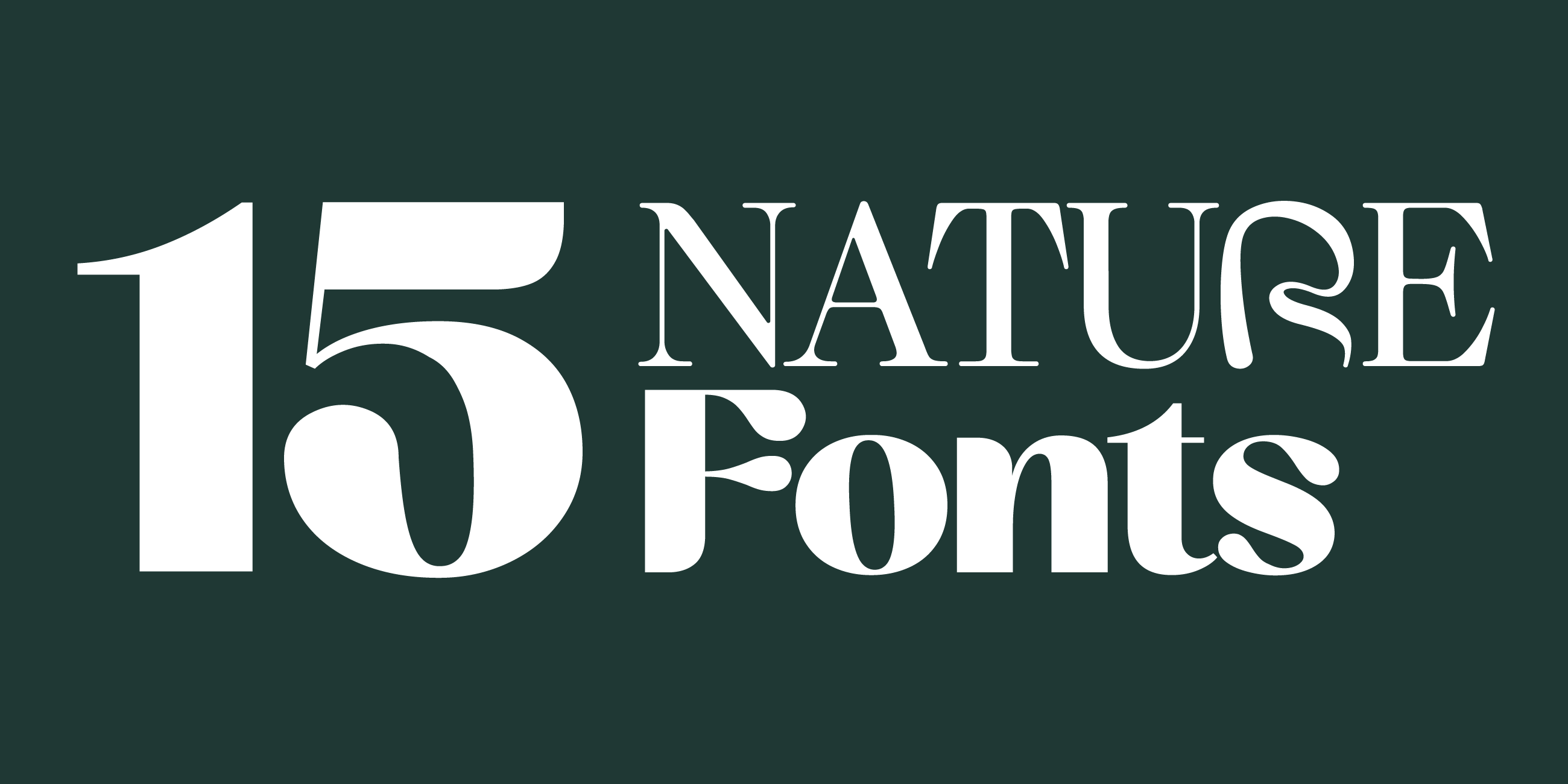fonts inspired by nature