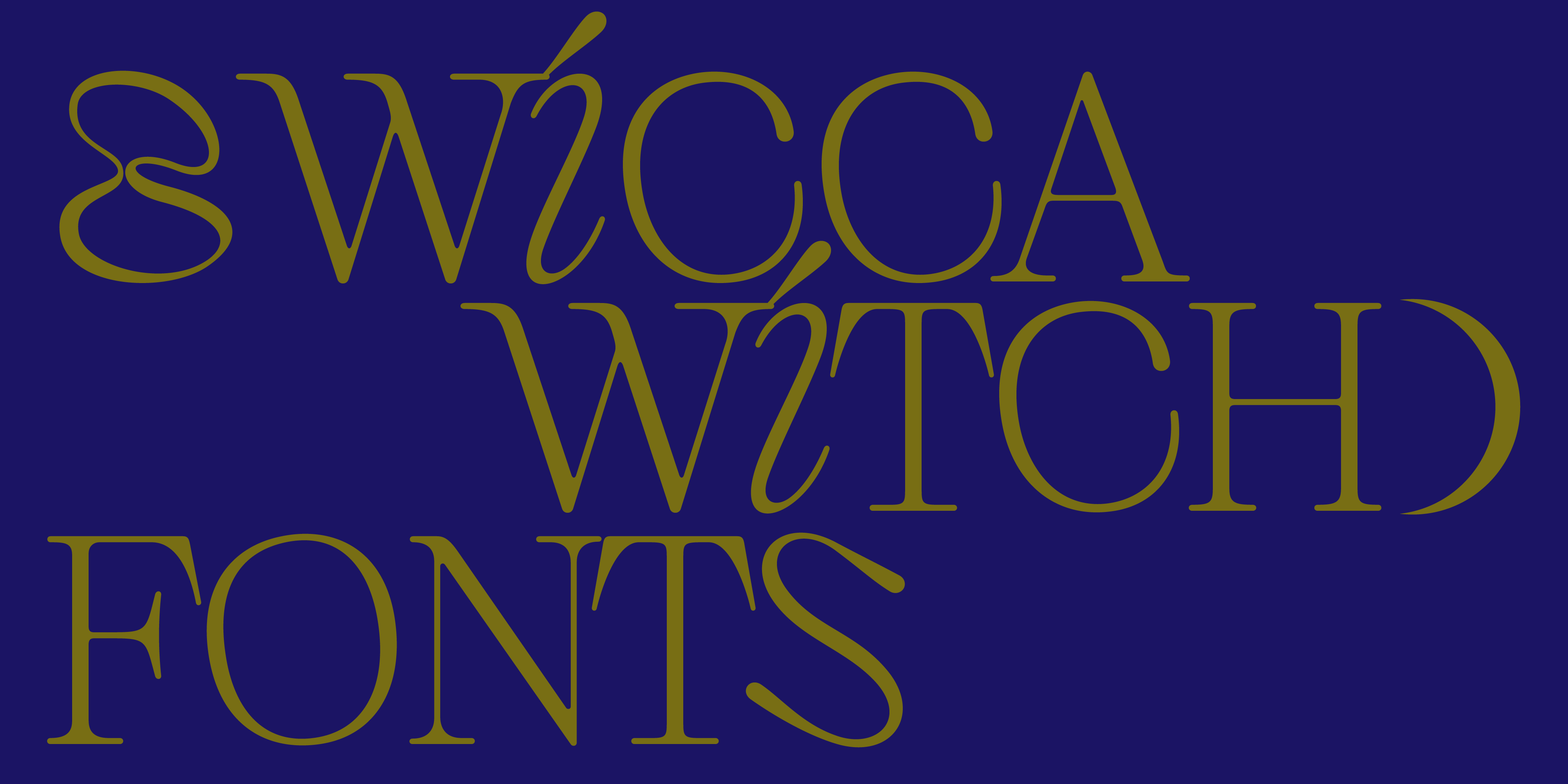8 witch fonts