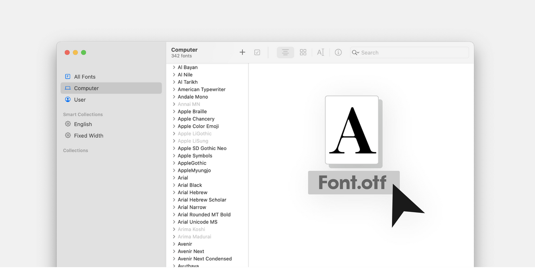 How to install fonts