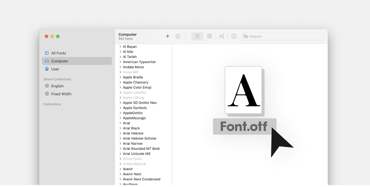 How to install fonts