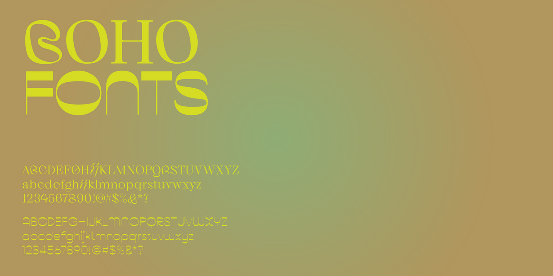 Boho font collection