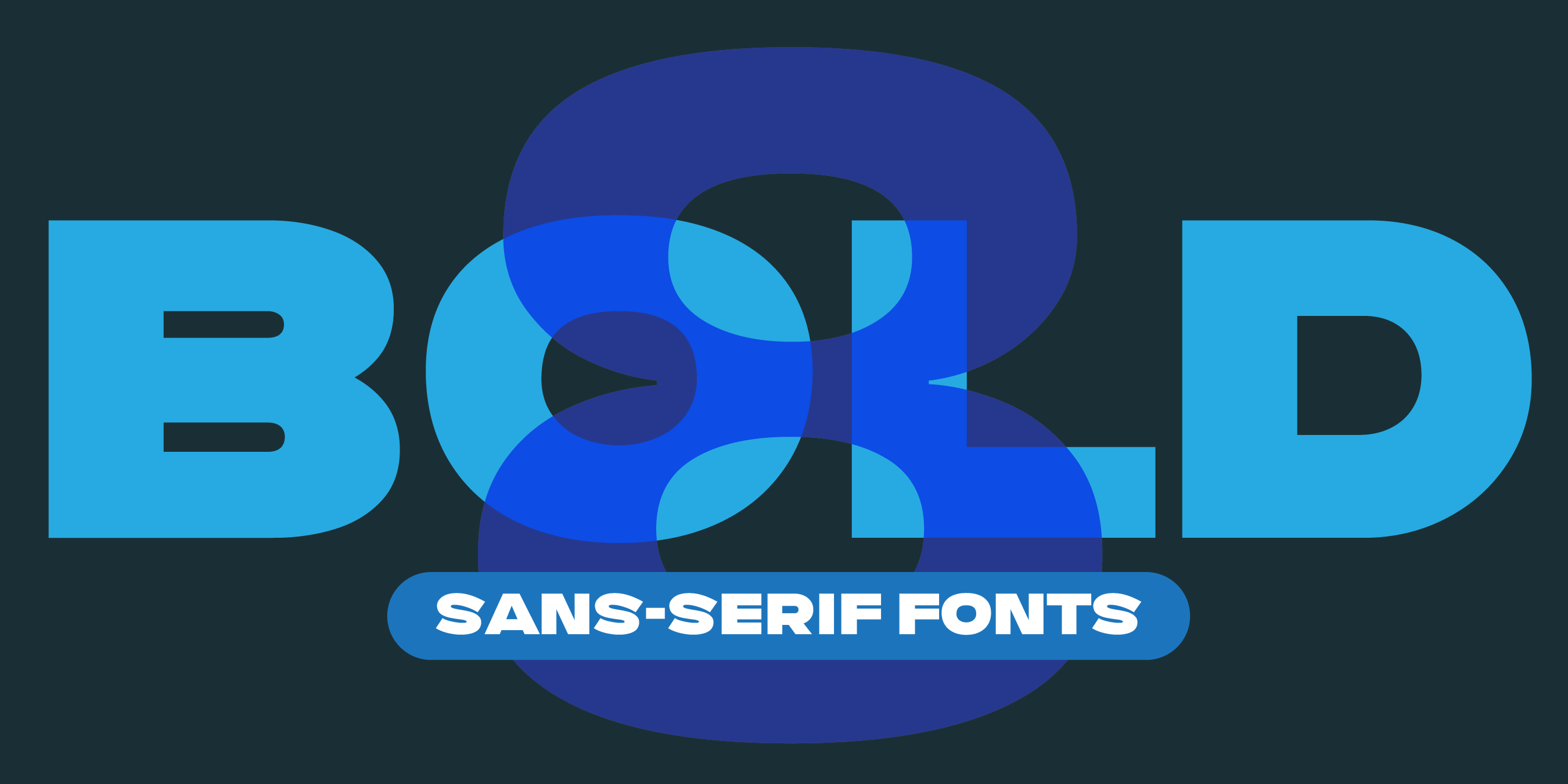 Bold sans-serifs: Not just loud, but profoundly expressive