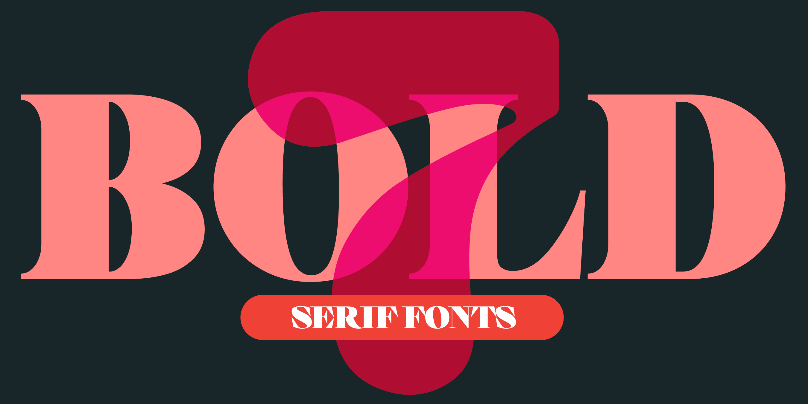 Where serifs stand strong: these bold serif fonts steal the show