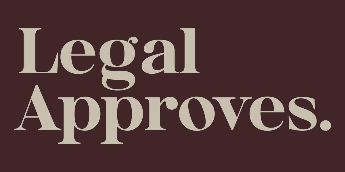 Legal Approves. Set in Mod by Mojomox