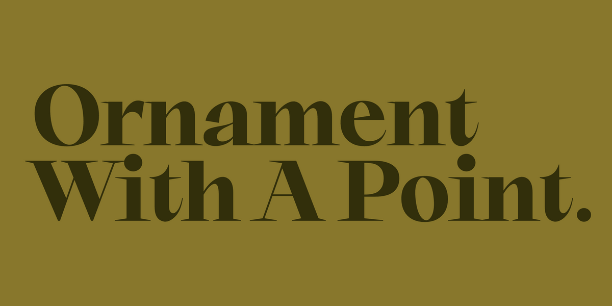 Ornament With A Point. Set in Rozi by Mojomox