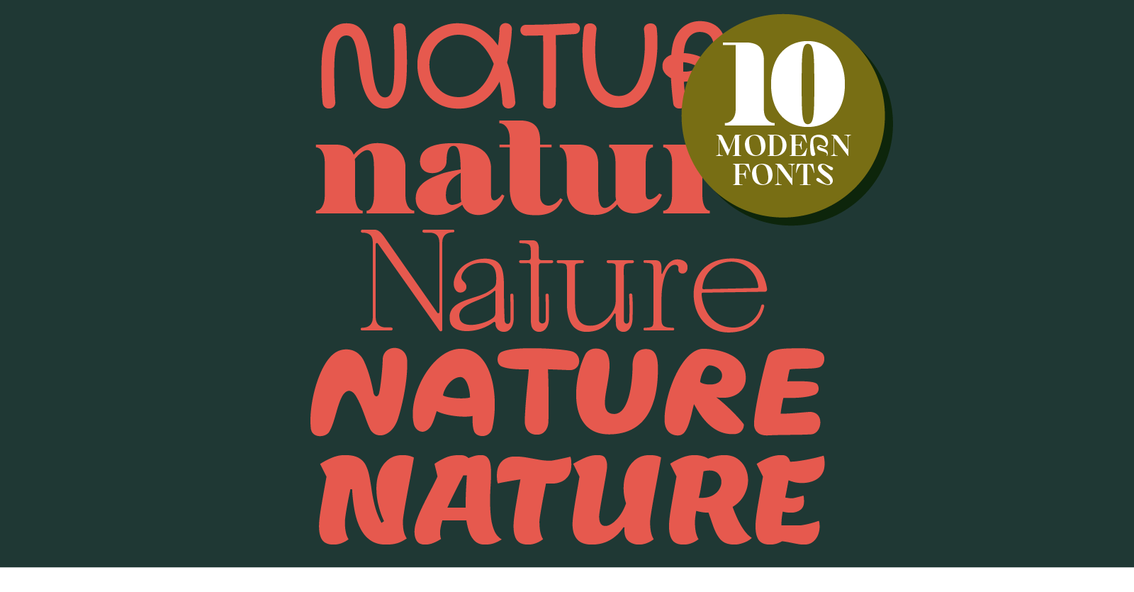 fonts inspired by nature