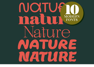 fonts inspired by nature