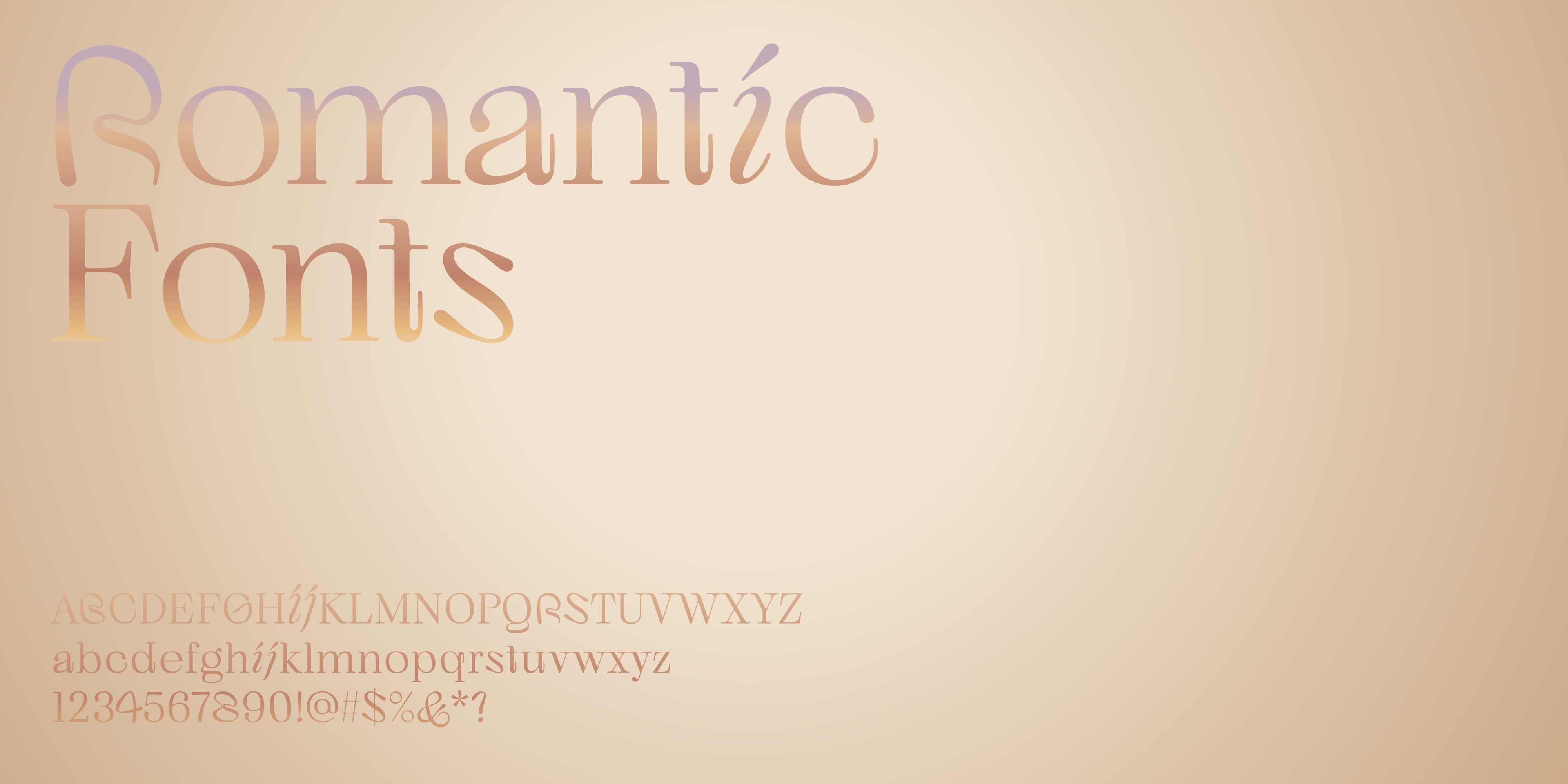 romantic font collection