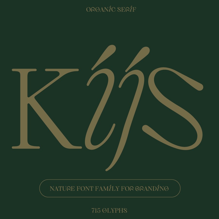 Kijs, delicate fonts