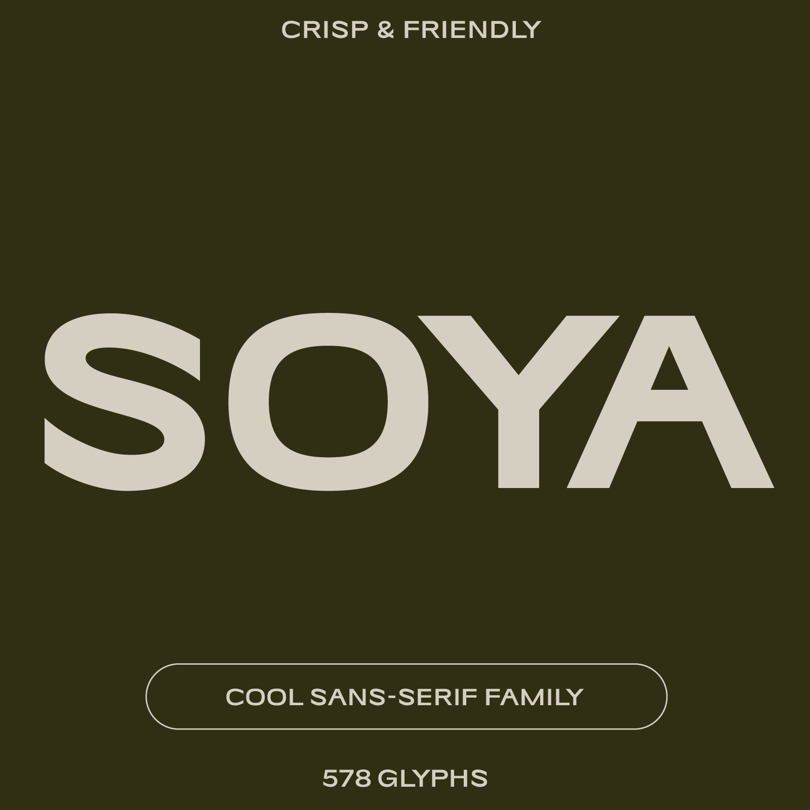 Soya, cool font