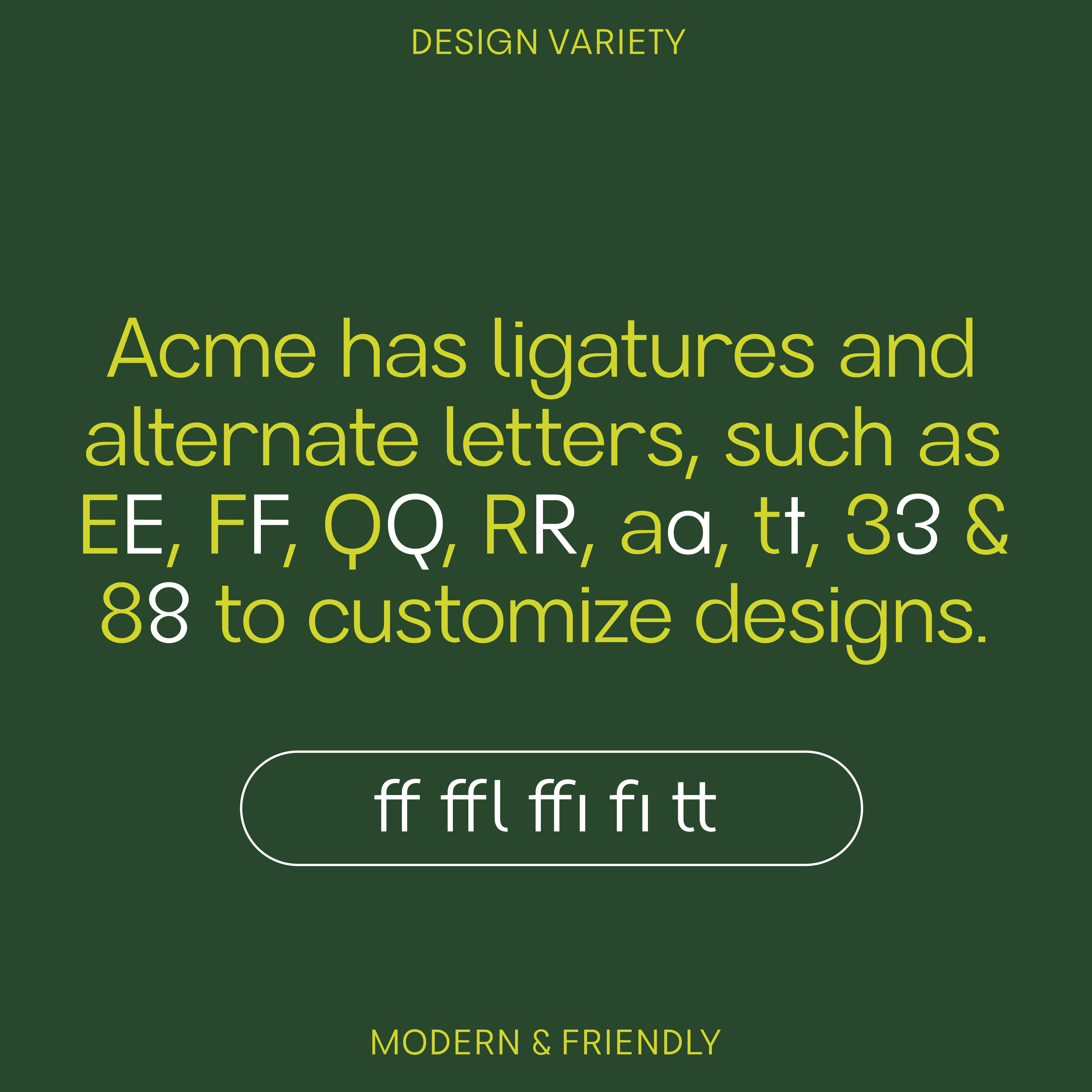 Bauhaus Acme—Modern, cool sans-serif font, clean and unique