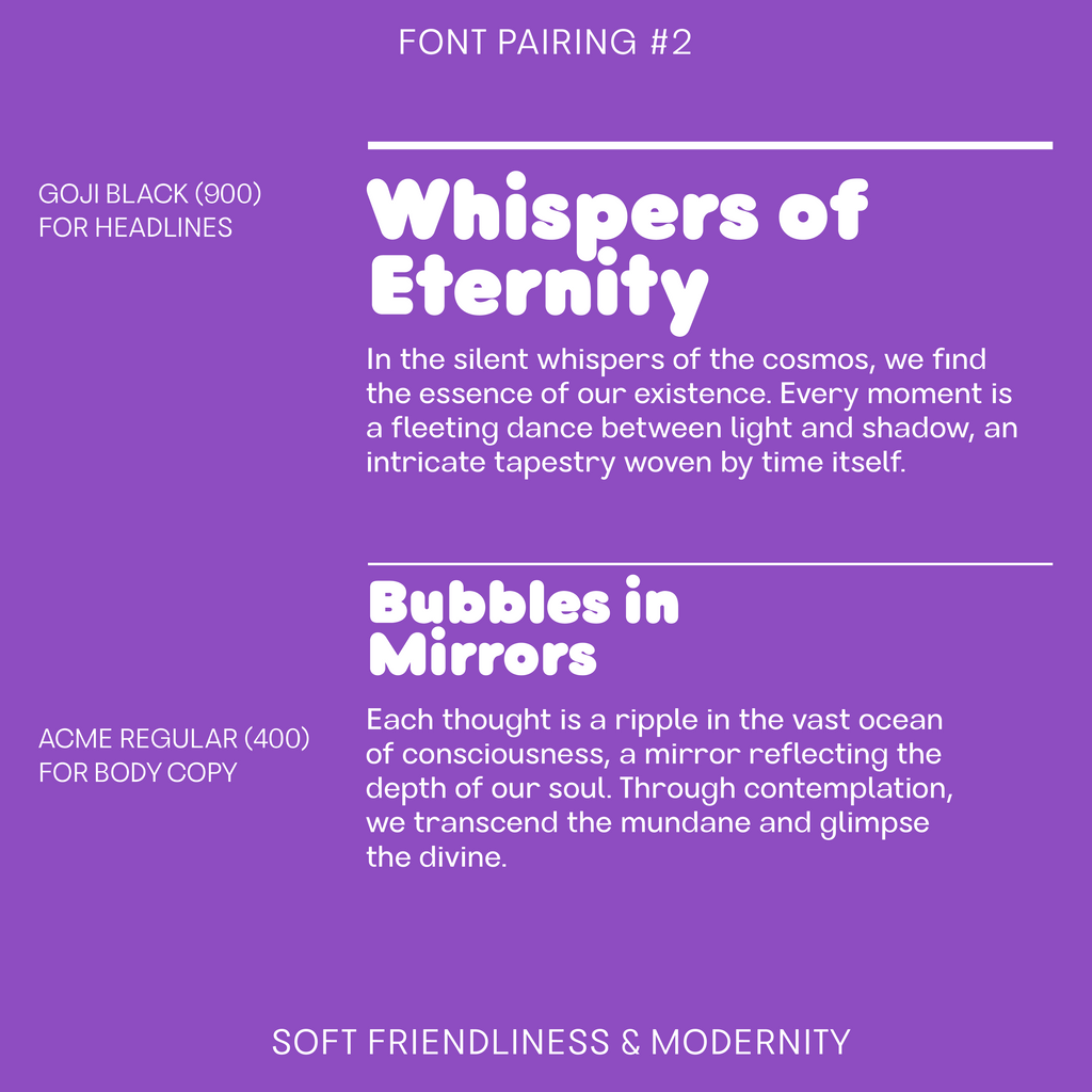 Bauhaus Acme—Modern, cool sans-serif font, clean and unique