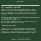 Acme headline and body text sample