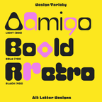 Plox alternate letterforms