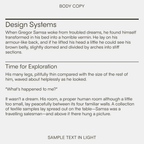 Anky headline and body text sample