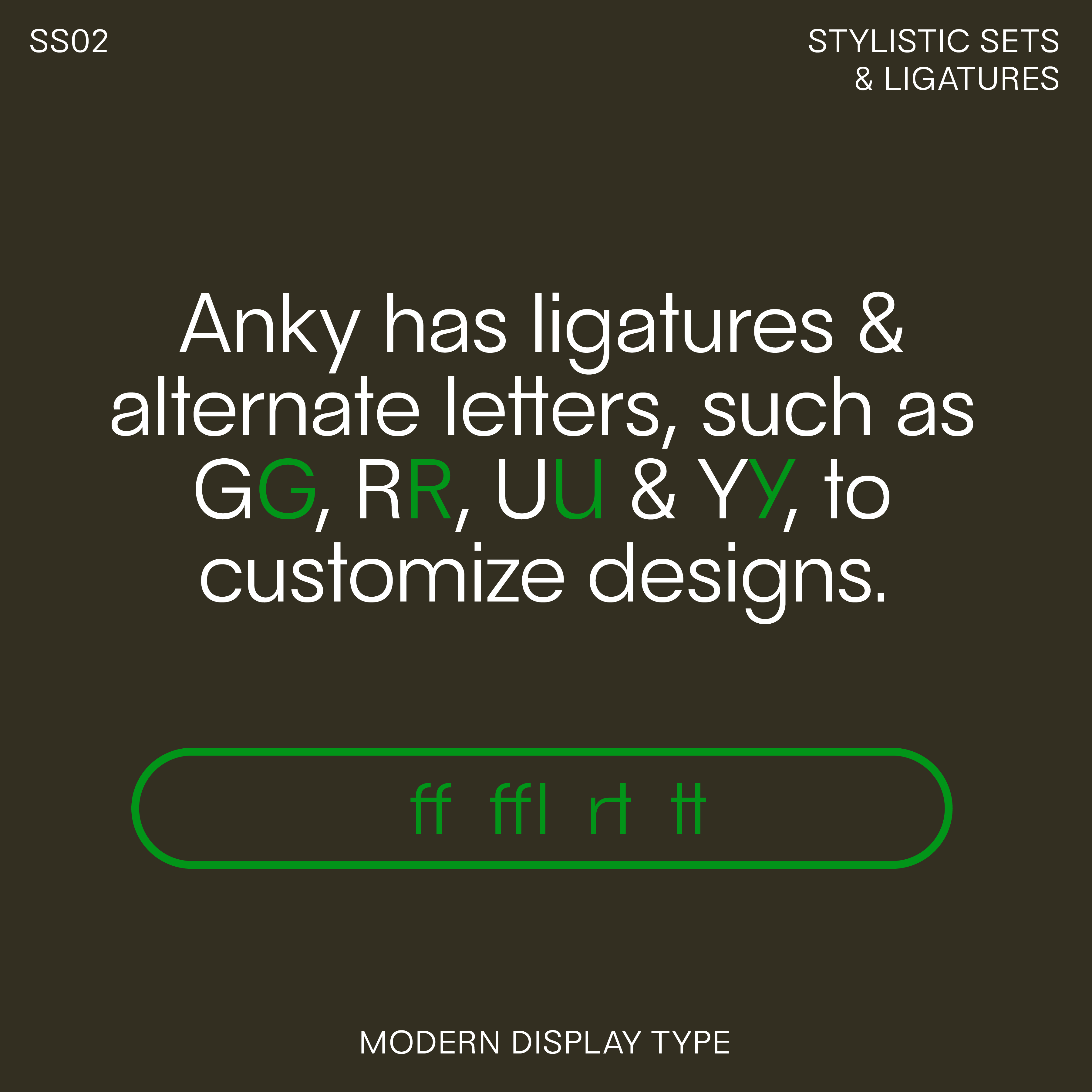 Anky—Clean sans-serif font, geometric & friendly