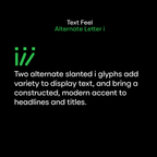 Ark Sans alternate letterforms