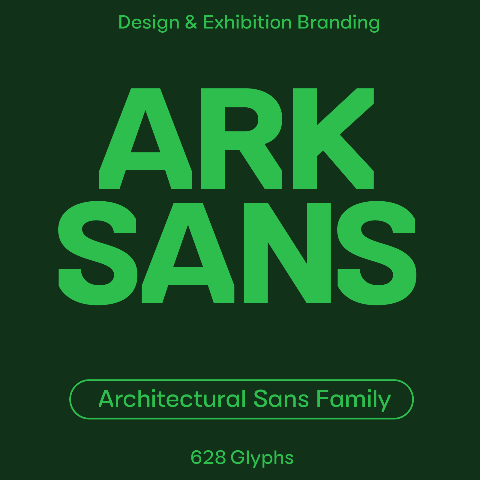 Ark Sans—Architectural Sans Font with Straight Cut Diagonals
