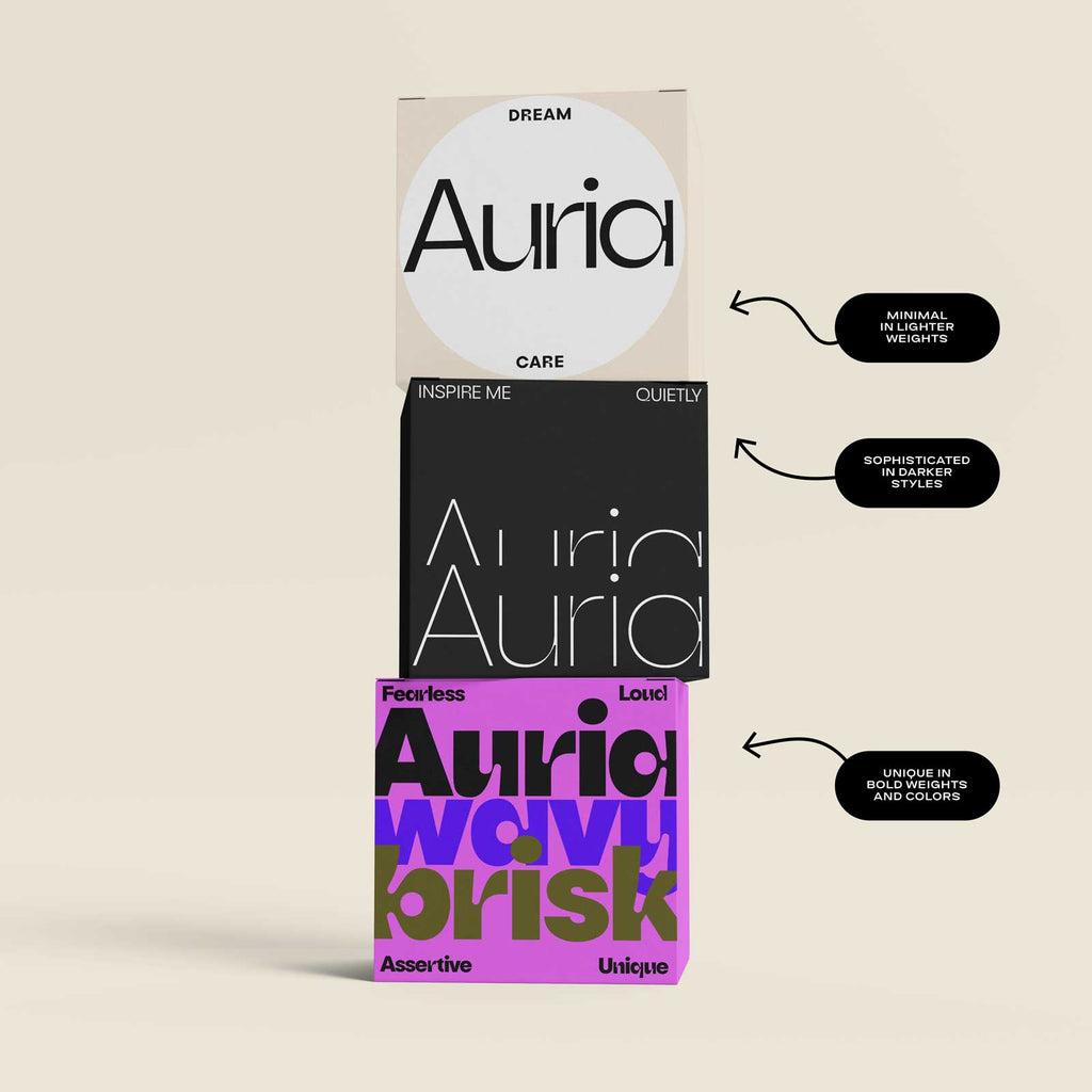 Auria Sans—Modern Airy Sans Font for Unique Branding