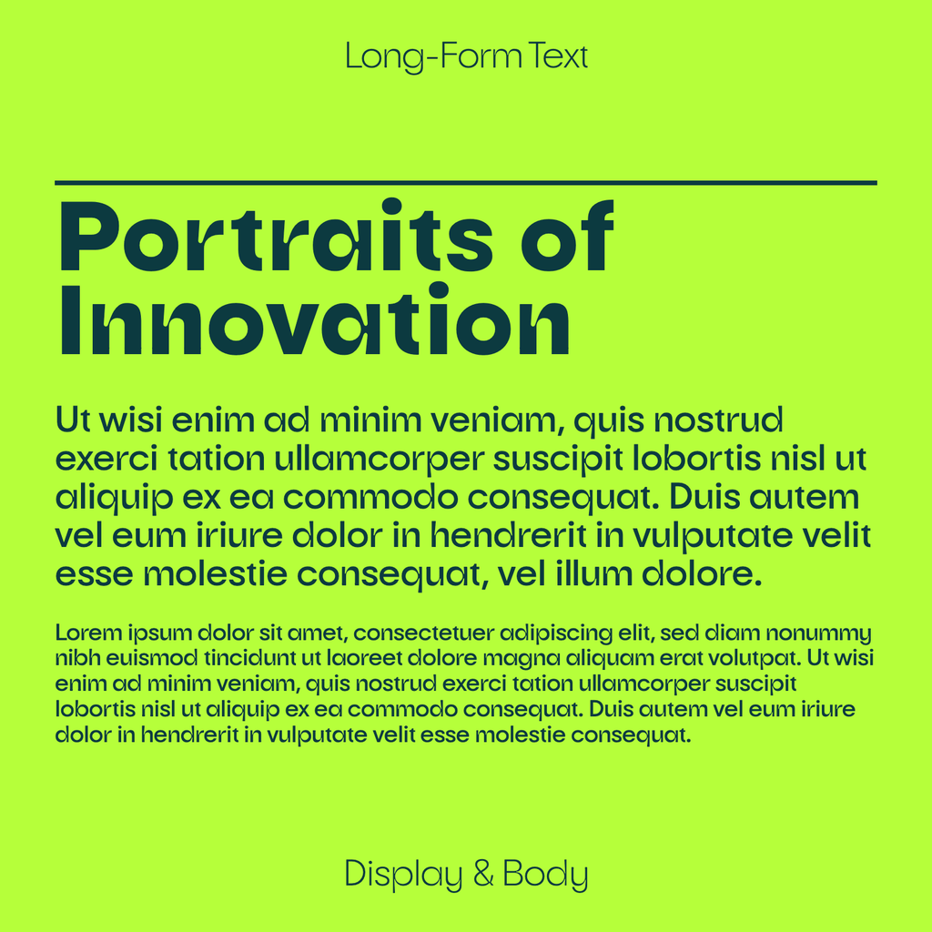 Auria Sans paragraph text sample for display and body