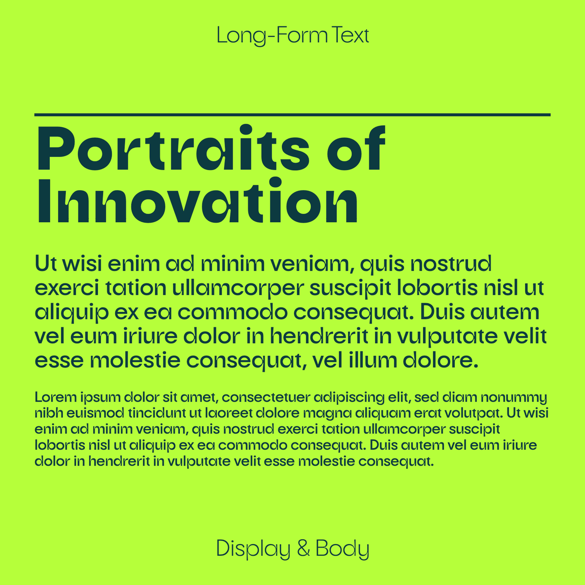 Auria Sans paragraph text sample for display and body