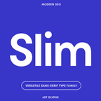 Slim, friendly sans-serif startup font