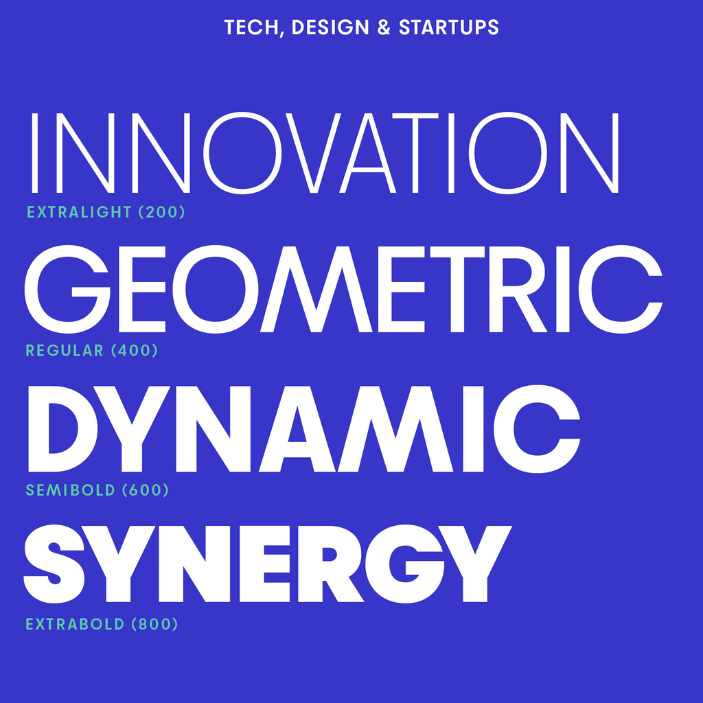 Bauhaus Slim wordmark font examples