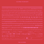 Complete glyph set overview for the Bauhaus Soft bold organic rounded serif font