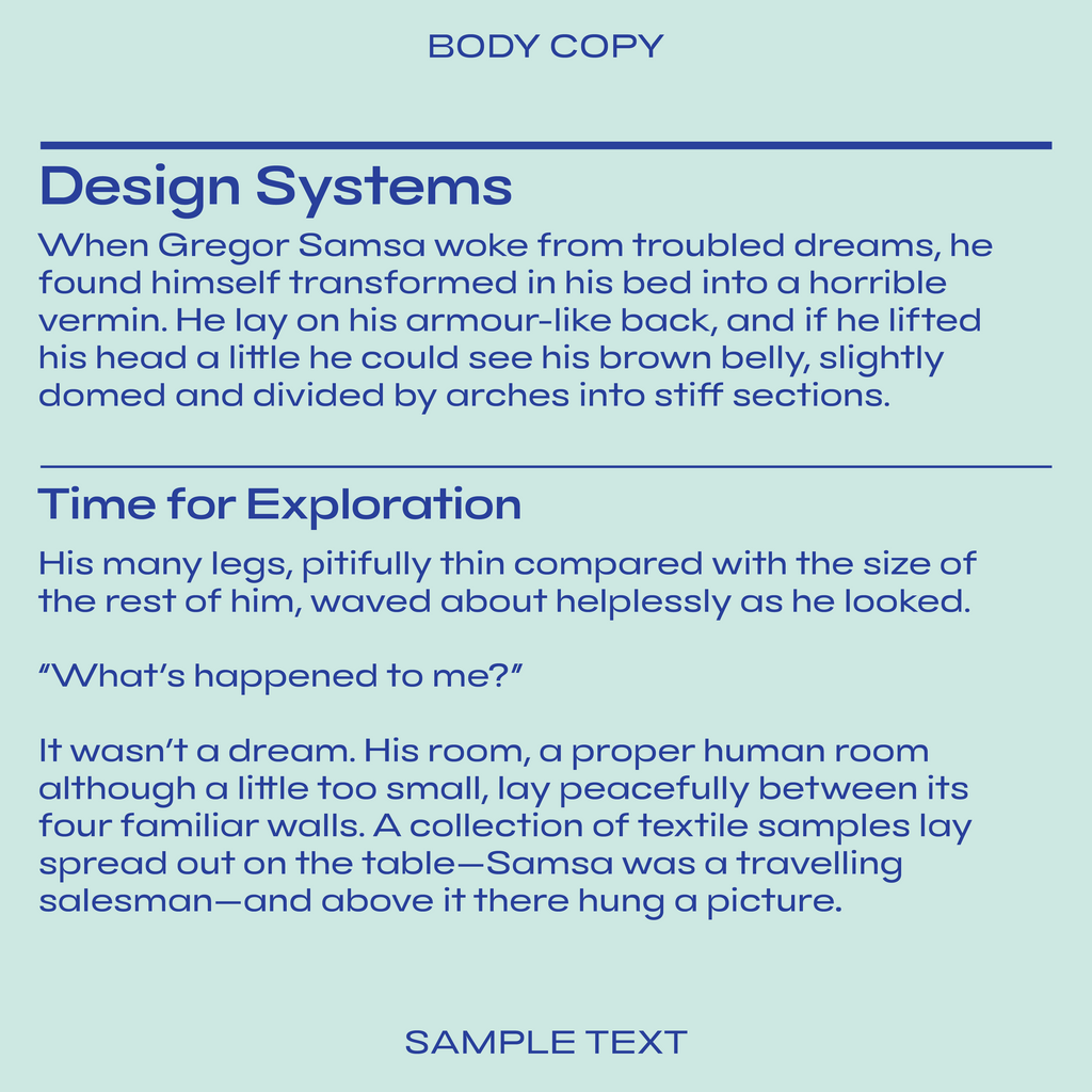 Bauhaus Byrl font, text sample