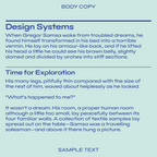 Bauhaus Byrl font, text sample