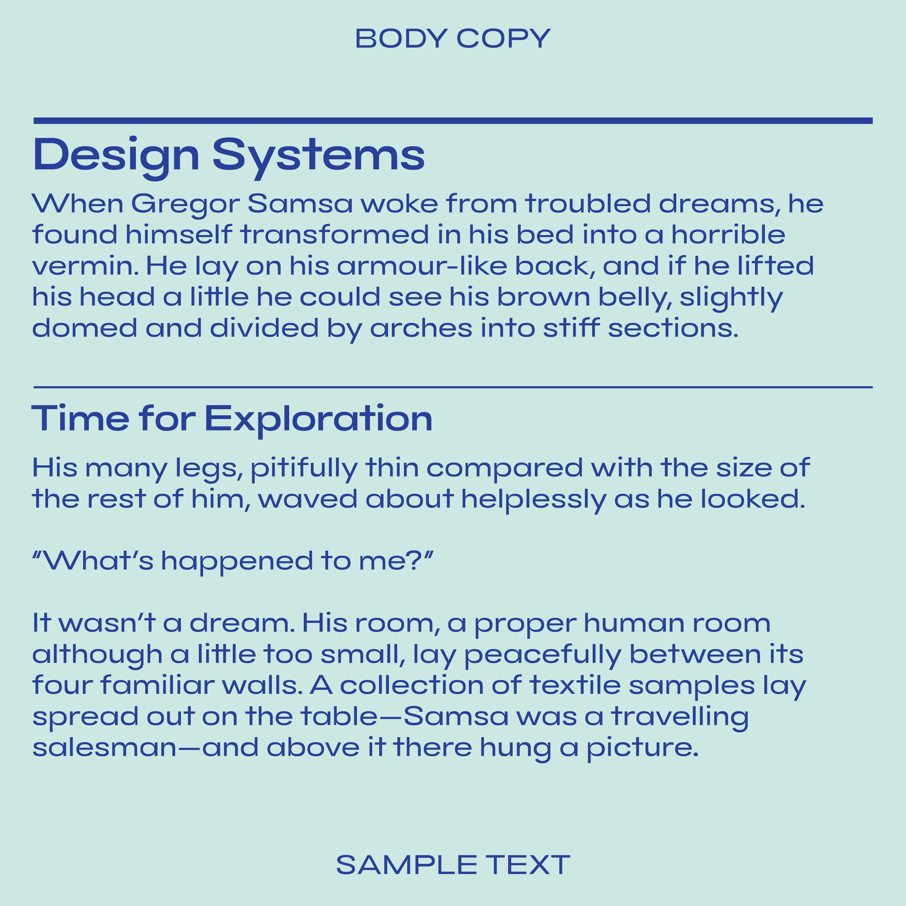 Bauhaus Byrl font, text sample