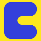 Letter C set in Plox, bubble block display font