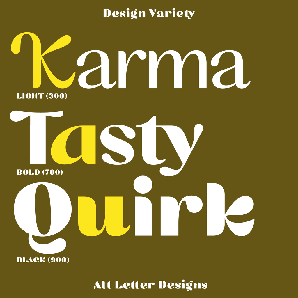 Cesty font alt letters