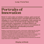 Cesty font text sample