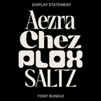 Display Statement Pack, overview of all included fonts