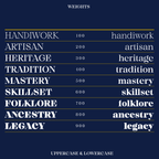 Edde, 9 font weights
