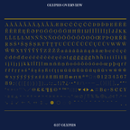 Edde, serif font glyphs overview