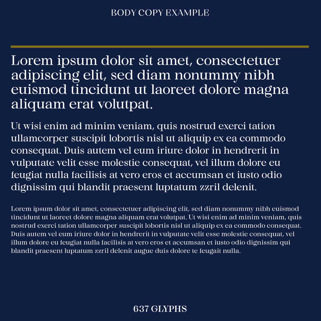 Edde, serif typeface text examples