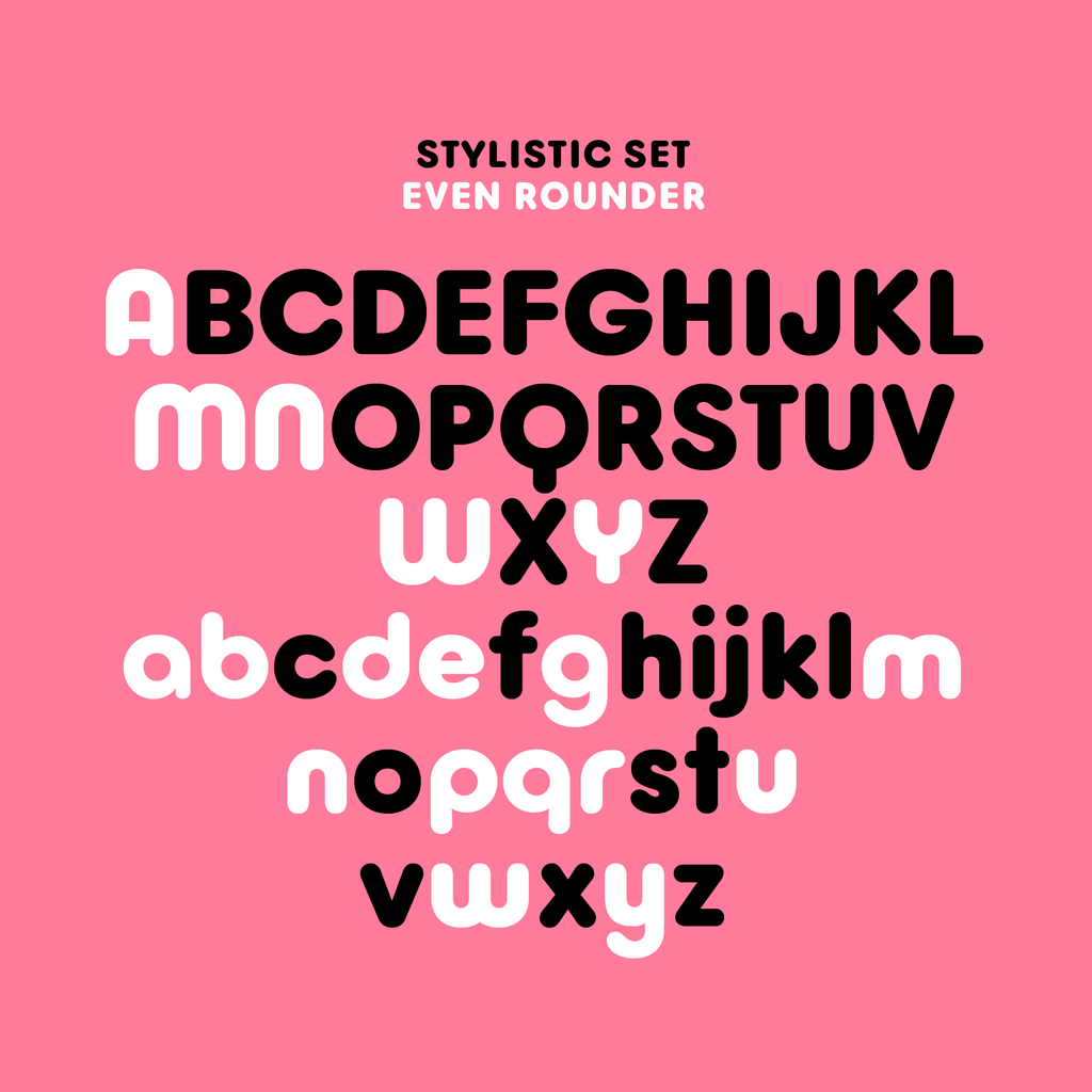 Goji—Friendly, rounded display font