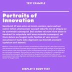 Goji headline and body text sample