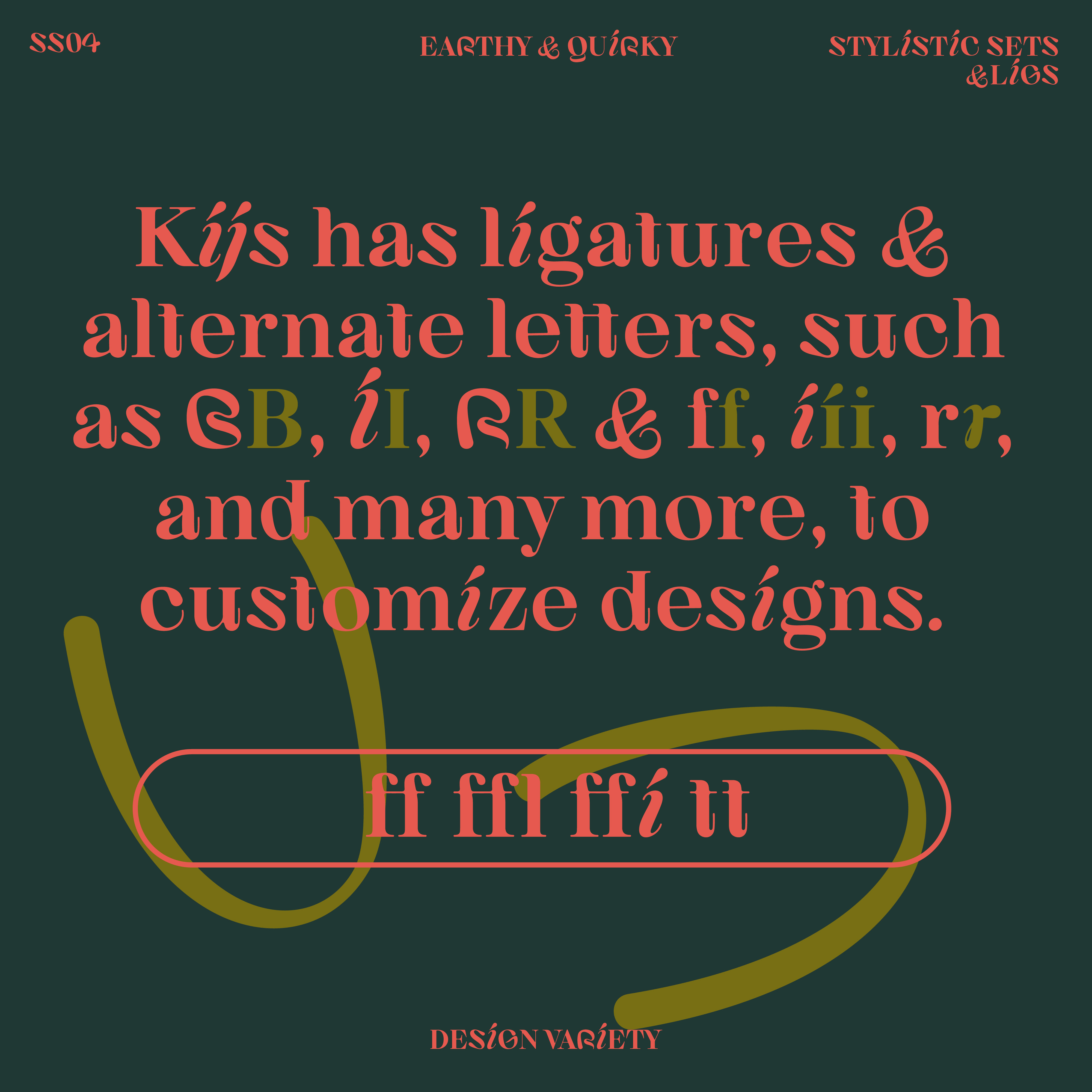 Kijs, alternate letters