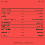 Kijs, 9 font weights from thin to black