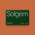 Little River sophisticated font on a business card: the brand name in the light weight, name, title and contact lines