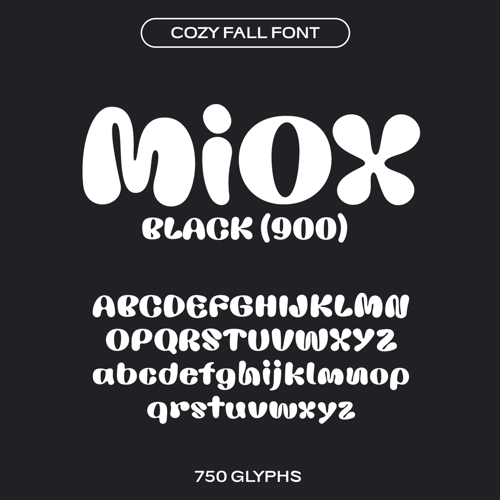 Miox, cozy fall font