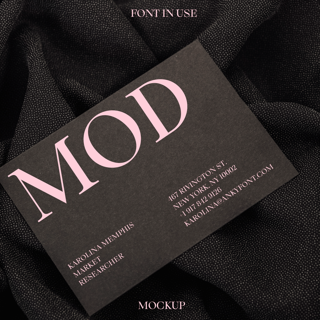 Mod—Modern serif font for elegance – Mojomox