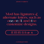 ligatures and alt letters