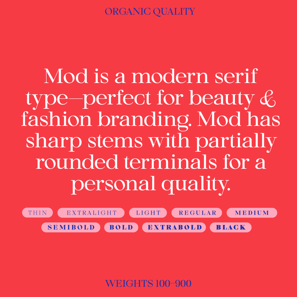 Mod—Modern serif font for elegance – Mojomox