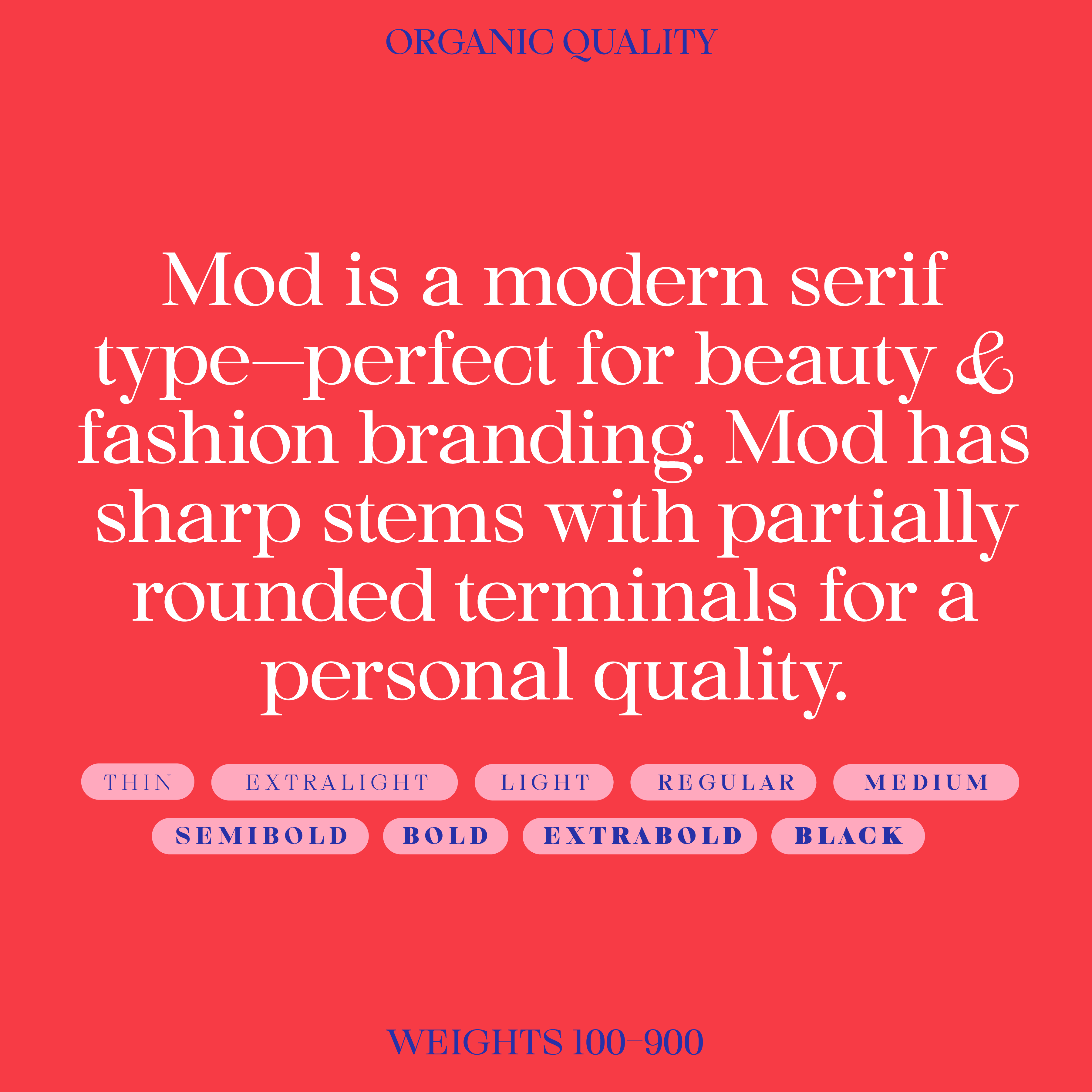 Mod, serif font, character, personal quality