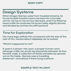 Mosy headline and body text sample