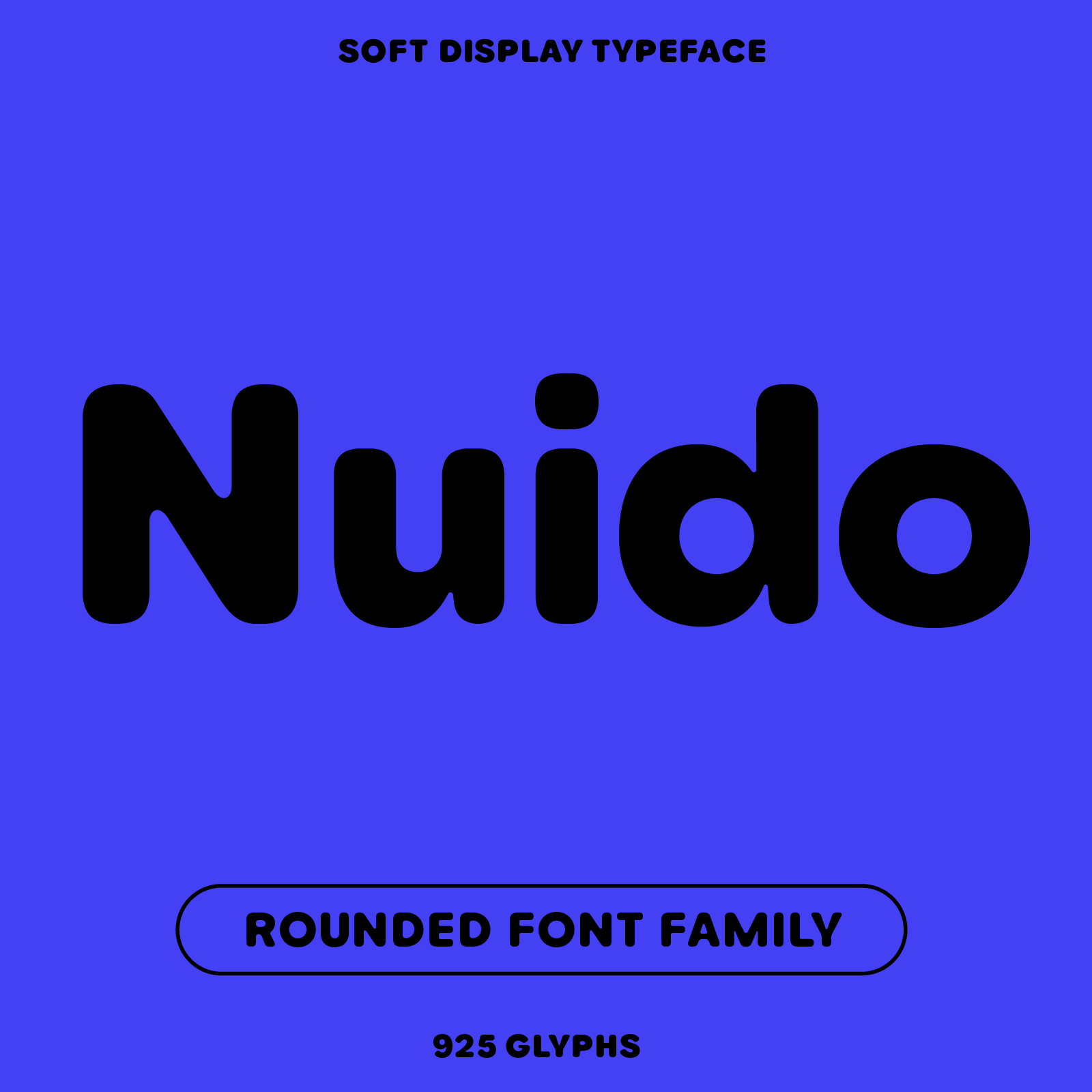 Nuido soft rounded sans font